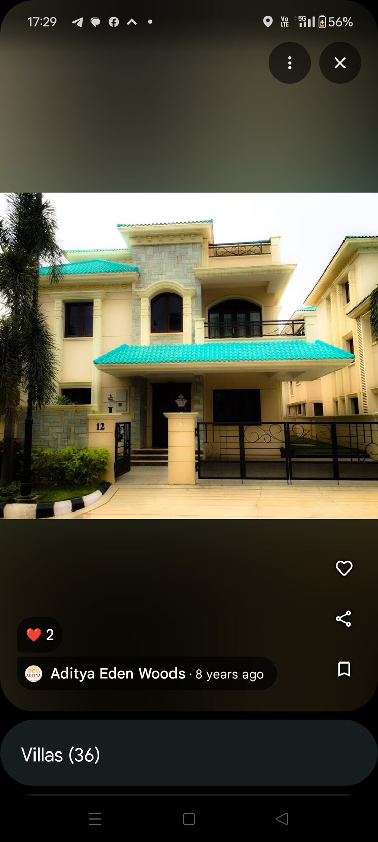 Exterior View, aditya-eden-woods 4 Bedroom 3000 Sq.Ft. Villa In Tellapur Hyderabad 8802395