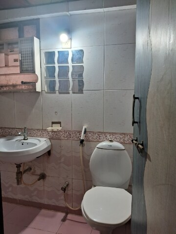 Bathroom in 1 BHK Apartment at Ajmera Bhakti Park, Bhakti Park – for Rent