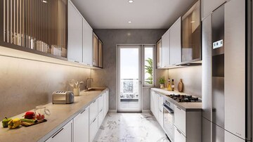 Kitchen in 3.5 BHK Builder Floor at M3M Antalya Hills, Sector 79 – for Sale