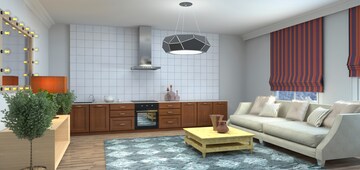 Living Room in 4 BHK Apartment at Godrej Riverine, Sector 44 – for Sale