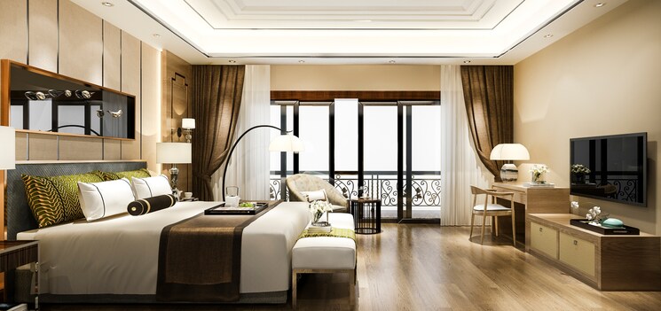 Living Room, godrej-riverine 4 Bedroom 3800 Sq.Ft. Apartment In Sector 44 Noida 8803013