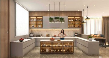 Kitchen in 6 BHK Apartment at Vesu – for Sale