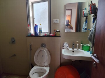 Bathroom in 3 BHK Apartment at VTP HiLife, Wakad – for Rent