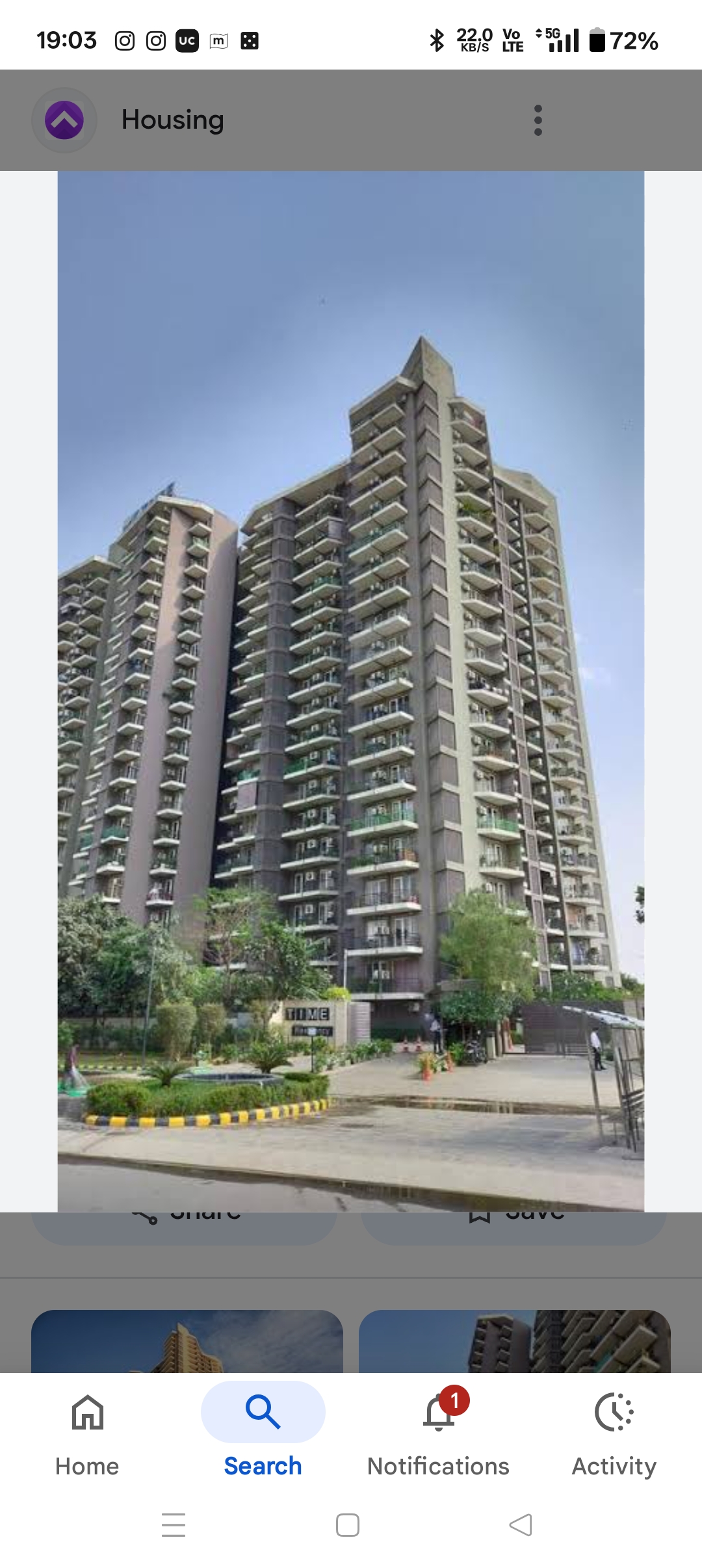 3 BHK + Servant Room 1717 Sq.Ft. Apartment in Dhoot Time Residency