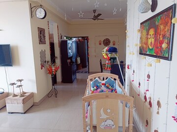 Living Room in 3 BHK Builder Floor at Anand Niketan – for Rent