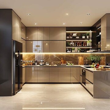 Kitchen in 2 BHK Apartment at Radha Residency Pune, J M Road – for Rent