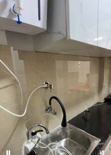 Kitchen in 1 RK Apartment at Unitech Uniworld Gardens, Sector 47 – for Rent