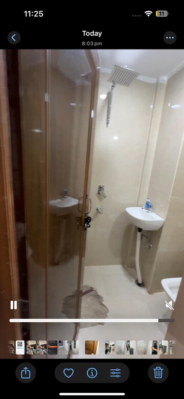 Bathroom in 1 RK Apartment at Unitech Uniworld Gardens, Sector 47 – for Rent