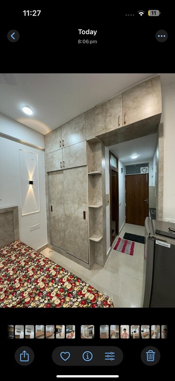 Kitchen in 1 RK Apartment at Unitech Uniworld Gardens, Sector 47 – for Rent