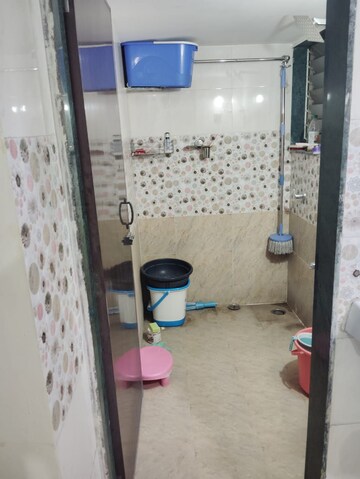 Bathroom in 1 BHK Apartment at Mohan Highlands, Badlapur East – for Rent