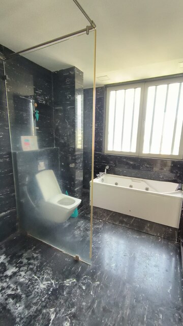 Bathroom in 4 BHK Apartment at Bayview Terraces, Prabhadevi – for Rent