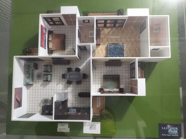 Kitchen, saviour-park 3 Bedroom 1525 Sq.Ft. Apartment In Mohan Nagar Ghaziabad 8803960