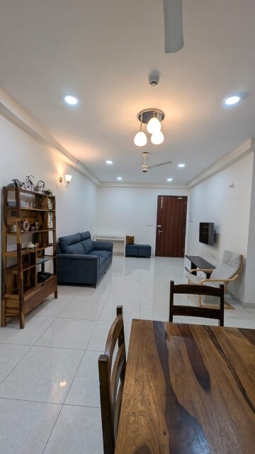 Living Room in 2.5 BHK Builder Floor at Prestige High Fields, Gachibowli – for Rent
