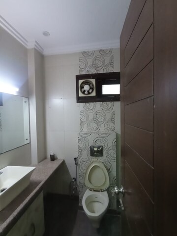 Bathroom in 3 BHK Apartment at East Patel Nagar – for Rent