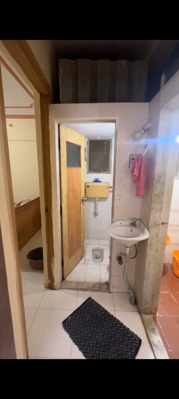 Bathroom in 1 BHK Apartment at Gokul Plaza, Virar West – for Rent