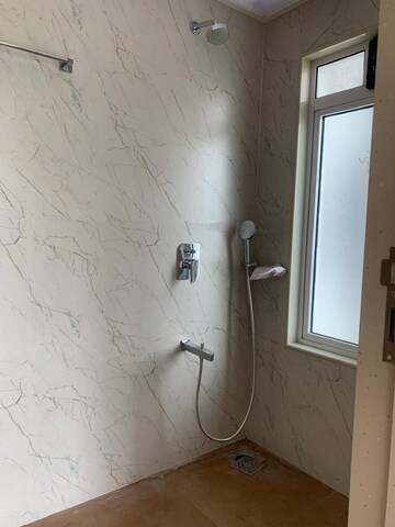 Bathroom in 2 BHK Apartment at Shraddha Elite, Borivali West – for Rent