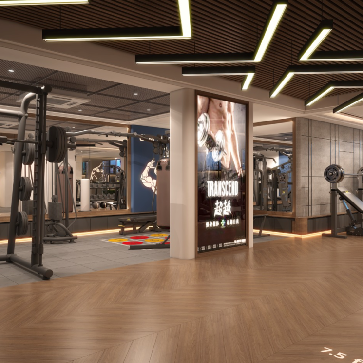 Gym, vrindavan yojna 4 Bedroom 2450 Sq.Ft. Apartment In Vrindavan Yojna Lucknow 8804009