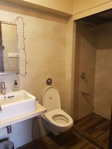 Bathroom in 2 BHK Apartment at Hamara Apartment, Bandra West – for Rent