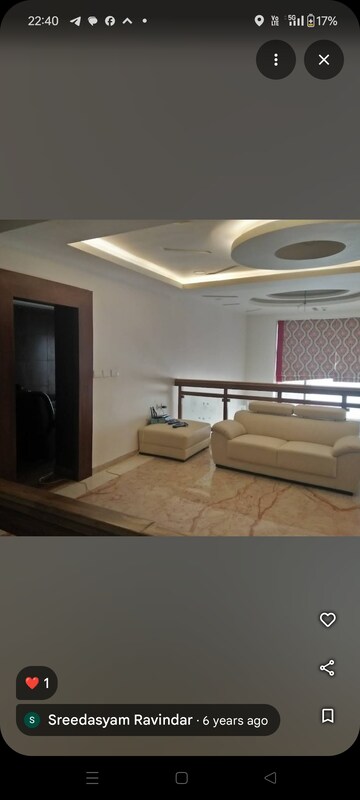 Living Room in 3 BHK Apartment at Lanco Hills Apartments, Manikonda – for Rent