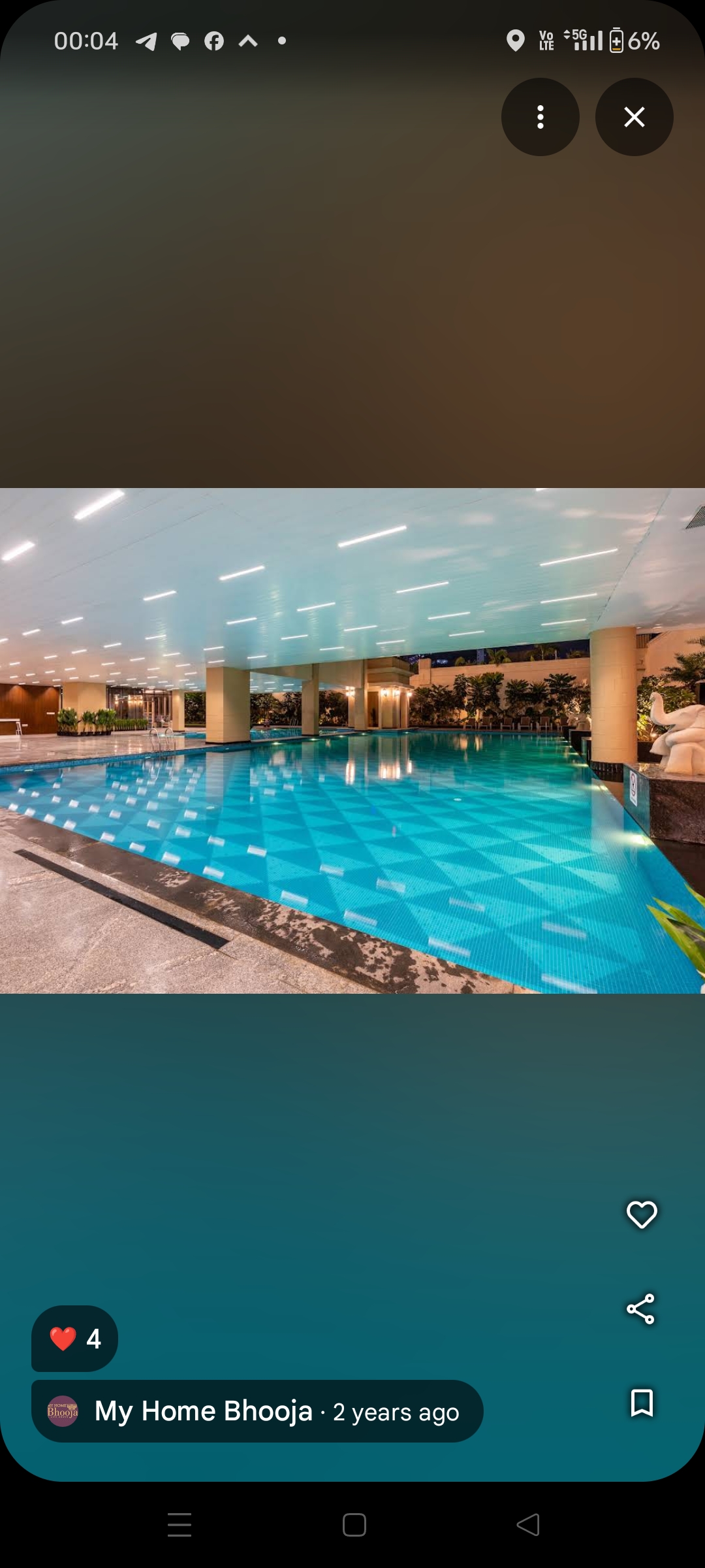 3 BHK + Pooja Room 2595 Sq.Ft. Apartment in My Home Bhooja