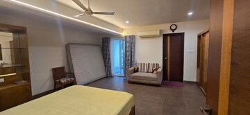Living Room in 4 BHK Apartment at Jubilee Hills – for Rent