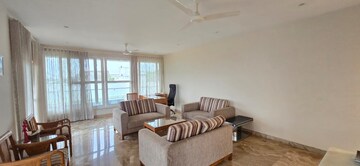 Living Room in 4 BHK Apartment at Jubilee Hills – for Rent