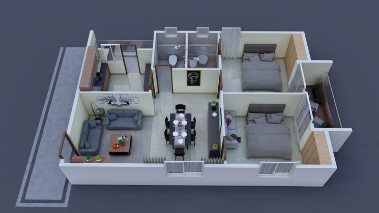 Floor Plan, good-time-shreevatsavam 3 Bedroom 1620 Sq.Ft. Apartment In Isnapur Hyderabad 8804295