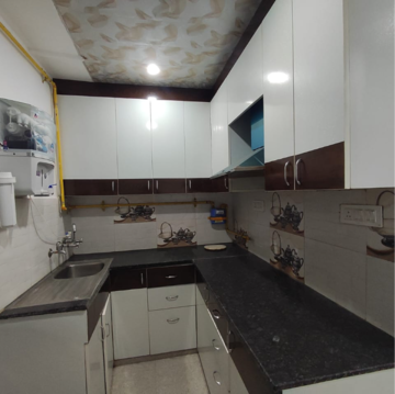Kitchen in 1 BHK Builder Floor at Malviya Nagar – for Rent