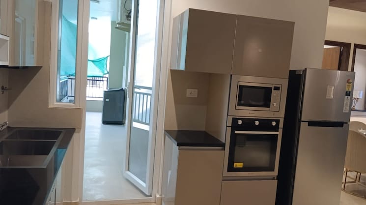 Kitchen, maya-green-lotus-utsav 3 Bedroom 2100 Sq.Ft. Apartment In International Airport Road Zirakpur 8804337