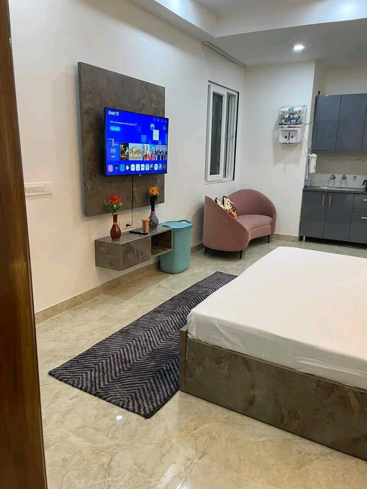 Bedroom, sector 32 Studio 650 Sq.Ft. Builder Floor In Sector 32 Gurgaon 8804381