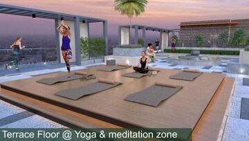 Terrace in Studio Apartment at Skyline Fresco, Bhakrota – for Sale