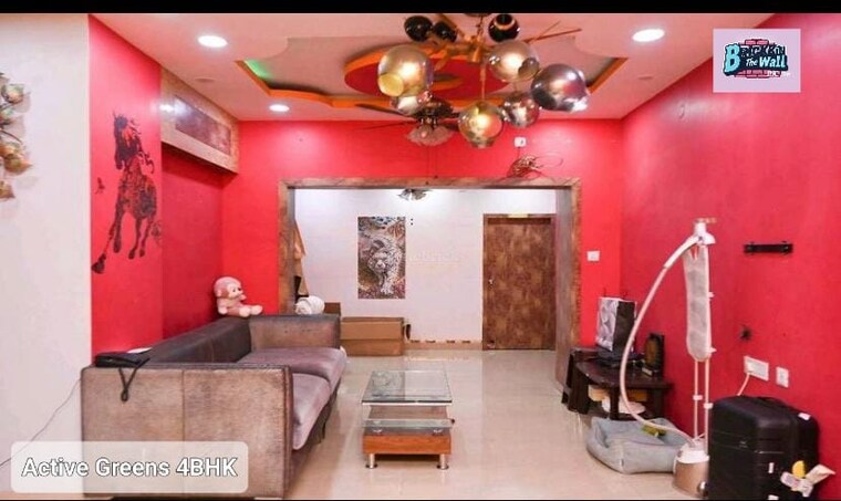 Living Room, ruchi-active-greens 4 Bedroom 4000 Sq.Ft. Penthouse In Tangra Kolkata 8804416