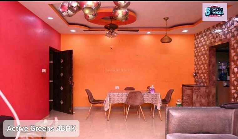 Living Room, ruchi-active-greens 4 Bedroom 4000 Sq.Ft. Penthouse In Tangra Kolkata 8804416