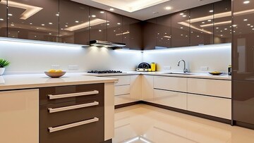 Kitchen in 4 BHK Builder Floor at DLF New Town Heights I, Sector 90 – for Rent