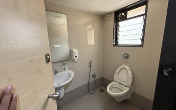 Bathroom in Office Space at Pinnacle Business Park, Andheri East – for Rent