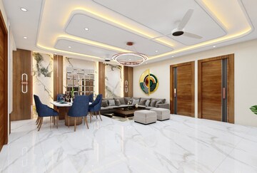 Living Room in 3 BHK Builder Floor at Vasundhara Sector 2b – for Sale
