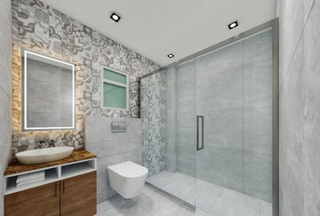 Bathroom in 3 BHK Builder Floor at Vasundhara Sector 2b – for Sale