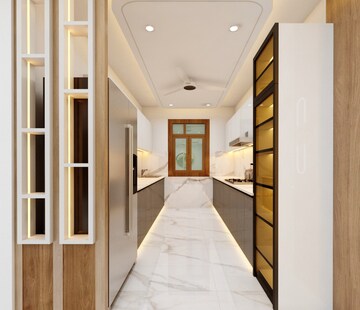 Building Lobby in 3 BHK Builder Floor at Vasundhara Sector 2b – for Sale