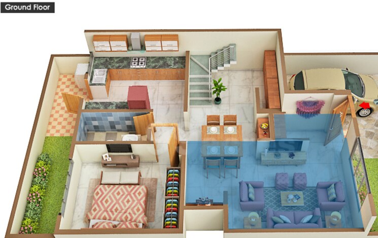 Floor Plan, besa pipla rd 4 Bedroom 1850 Sq.Ft. Villa In Besa Pipla rd Nagpur 8805095