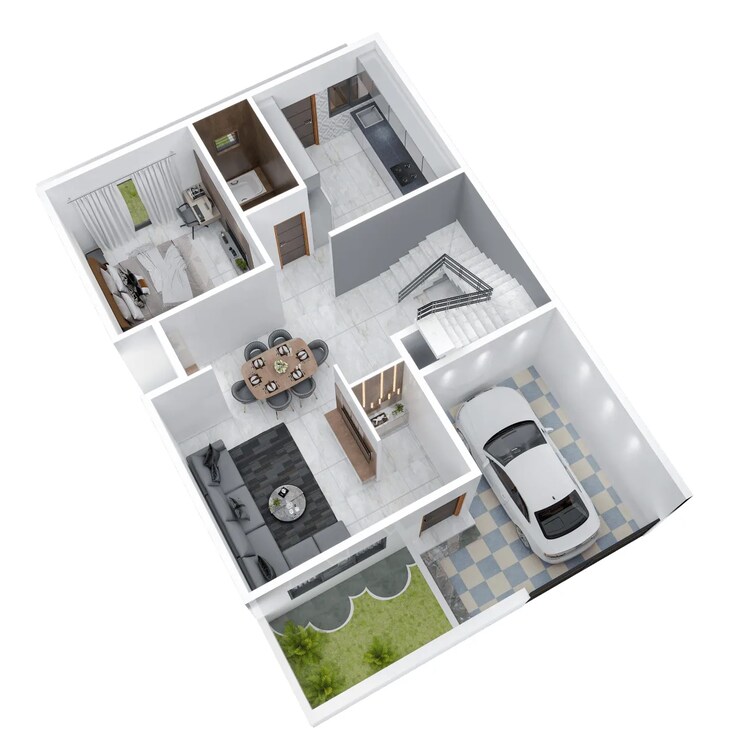 Floor Plan, besa pipla rd 4 Bedroom 1850 Sq.Ft. Villa In Besa Pipla rd Nagpur 8805095