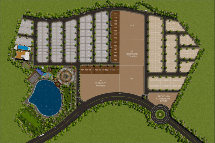 Master Plan, besa pipla rd 4 Bedroom 1850 Sq.Ft. Villa In Besa Pipla rd Nagpur 8805095