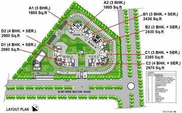 4 BHK Apartment For Rent in ATS Kocoon, Sector 109