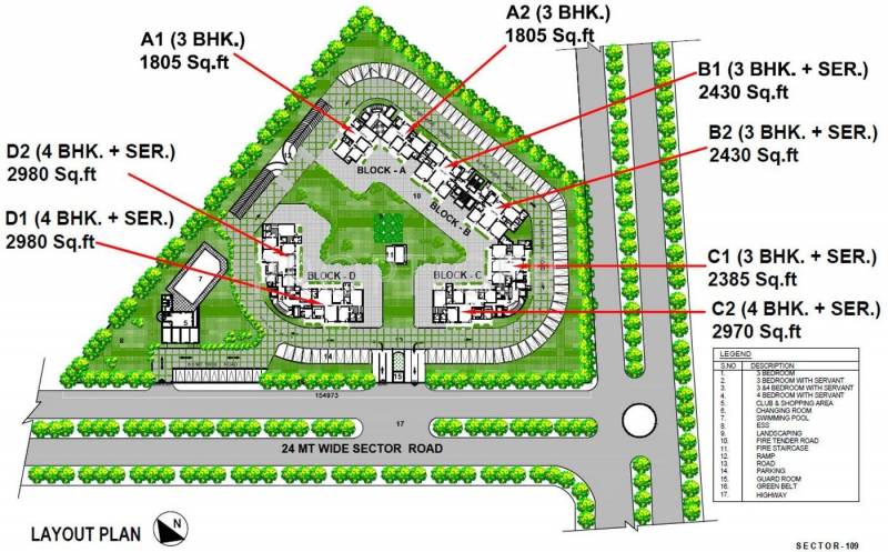 4 BHK + Extra Room Apartment For Rent in ATS Kocoon