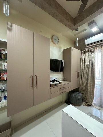 Living Room in 2 BHK Apartment at Omkar Alta Monte, Malad East – for Rent
