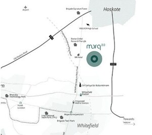 3 BHK Apartment – Map Location View at Assetz Marq, Whitefield - for Sale