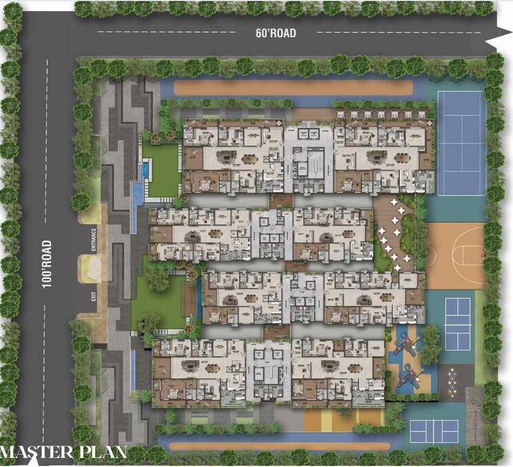 Master Plan, savya-the-edition 3 Bedroom 3555 Sq.Ft. Apartment In Khanammet Hyderabad 8805944