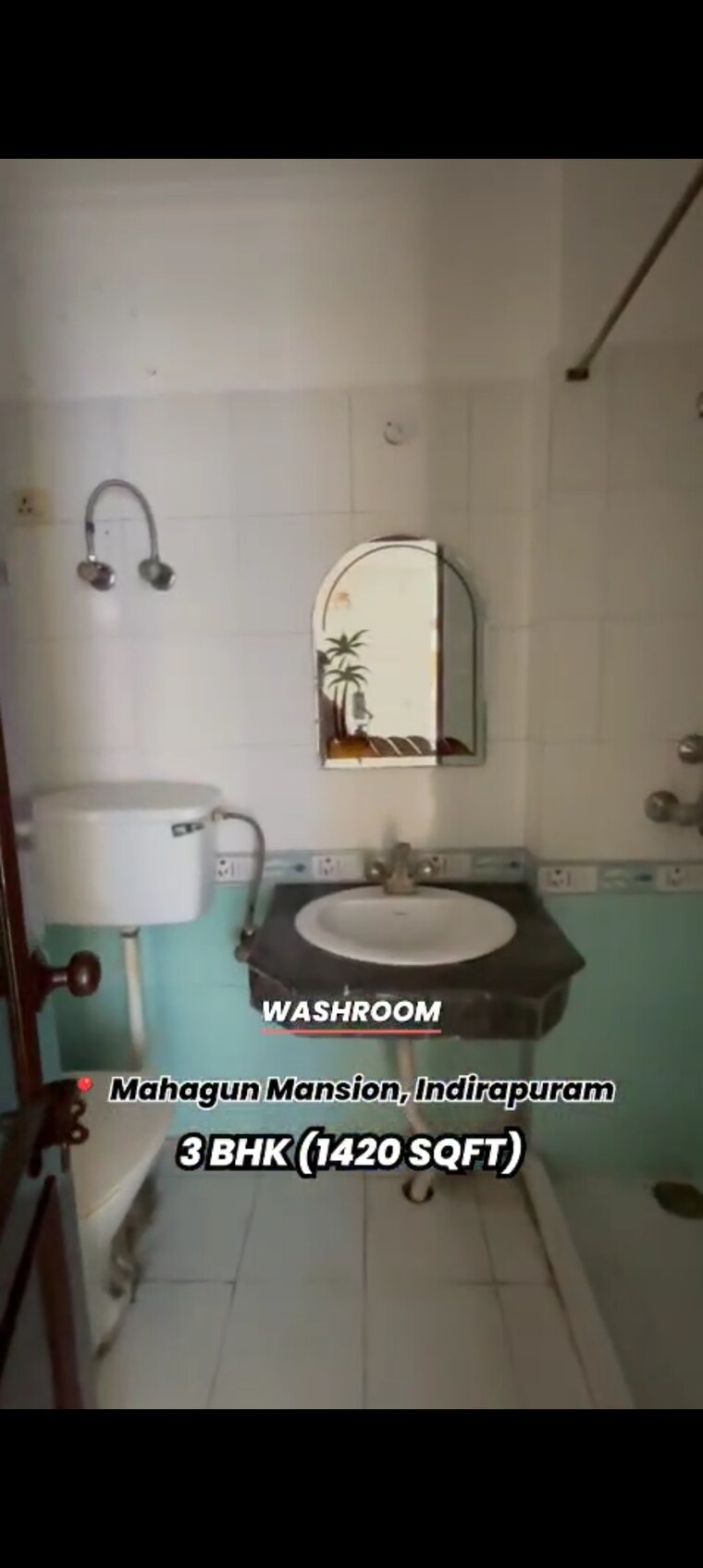 Bathroom, mahagun-masion 3 Bedroom 1425 Sq.Ft. Apartment In Indrapuram Ghaziabad 8805984