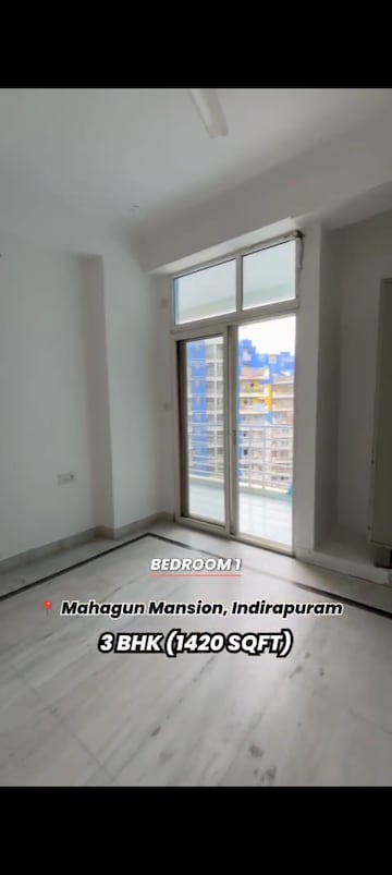 Bedroom in 3 BHK Apartment at Mahagun Masion, Indrapuram – for Sale