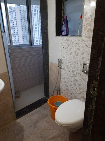 Bathroom in 2 BHK Apartment at Shubharambh Complex, Manpada – for Rent