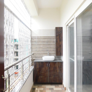 Balcony in 3 BHK Builder Floor at Financial District – for Rent